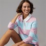 Crew Clothing Womens Long Sleeve Striped Rugby Top Fragrant Lilac/Dream Blue Stripe