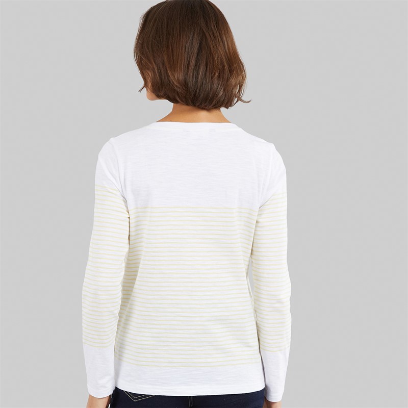 Crew Clothing Womens Short Sleeve Slub T-Shirt Della Robbia Blue