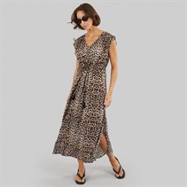 Crew Clothing Womens Sleeveless Beach Dress Leopard
