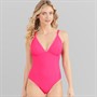 Crew Clothing Womens Whipstitch Swimsuit Raspberry Sorbet