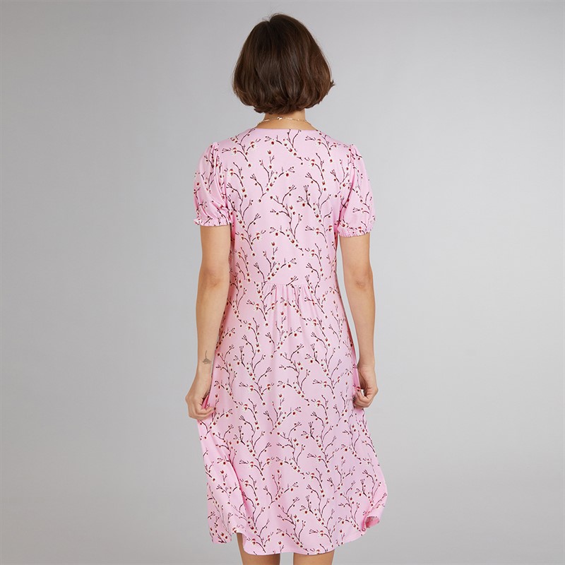 Crew Clothing Womens Melanie Midi Dress Deep Orchid