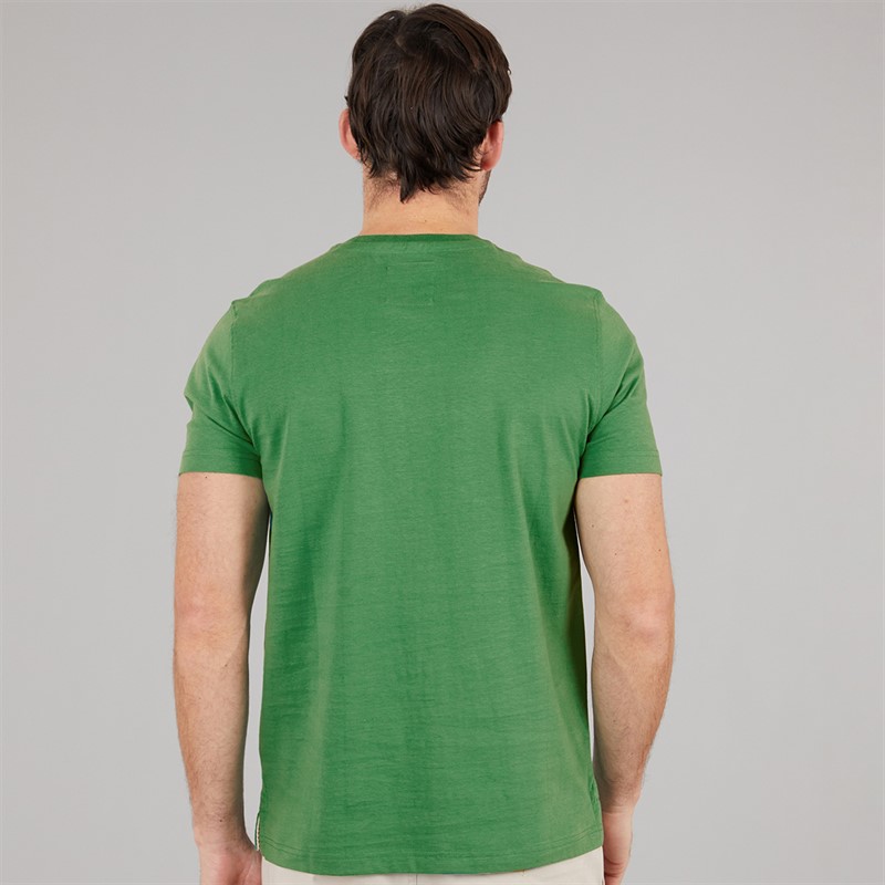 Crew Clothing Mens Round Neck T-Shirt Pine Green