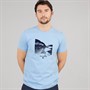 Crew Clothing Mens Coastal Graphic T-Shirt Blue Bell