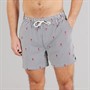 Crew Clothing Mens Lobster Print Swim Shorts Sodalite Blue/Crimson Sodalite Blue / Crimson