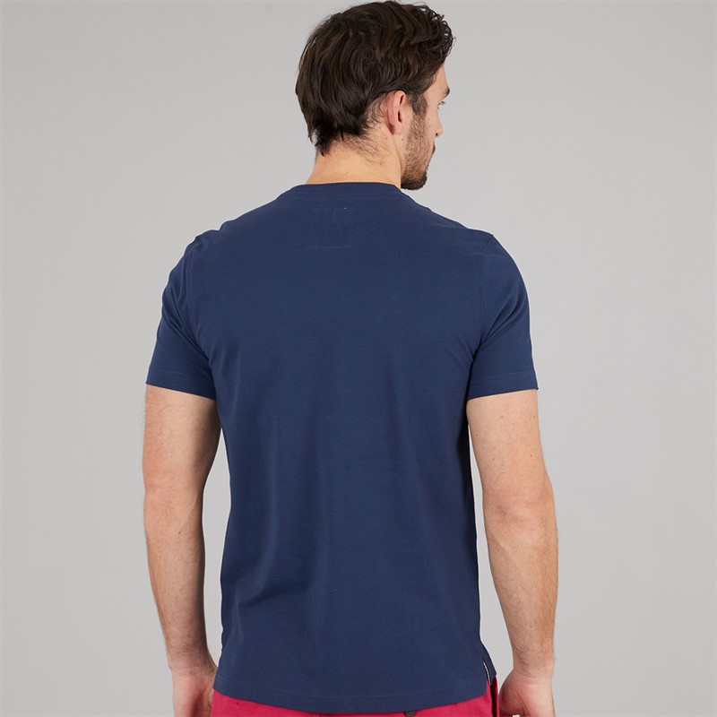 Crew Clothing Mens Rope Graphic T-Shirt Heritage Navy
