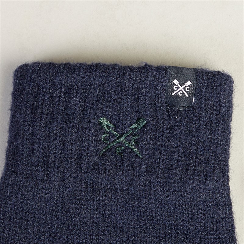 Crew Clothing Mens Gloves Dark Navy