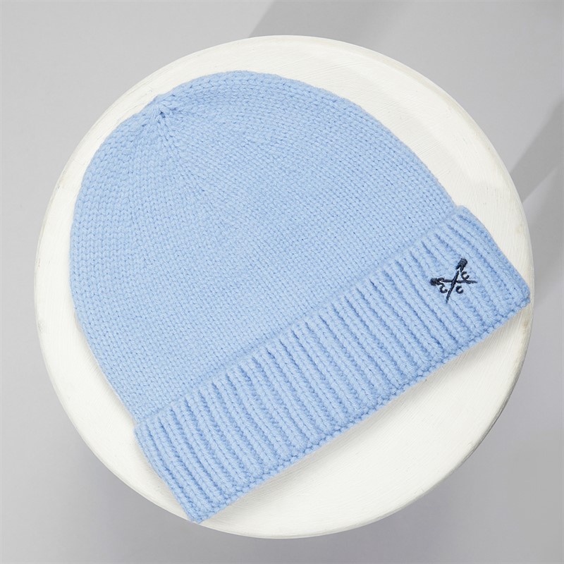 Crew Clothing Mens Beanie Dusk Blue