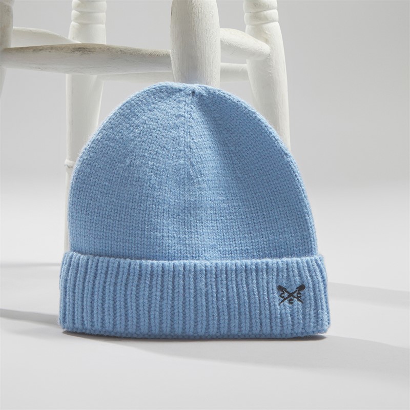 Crew Clothing Mens Beanie Dusk Blue
