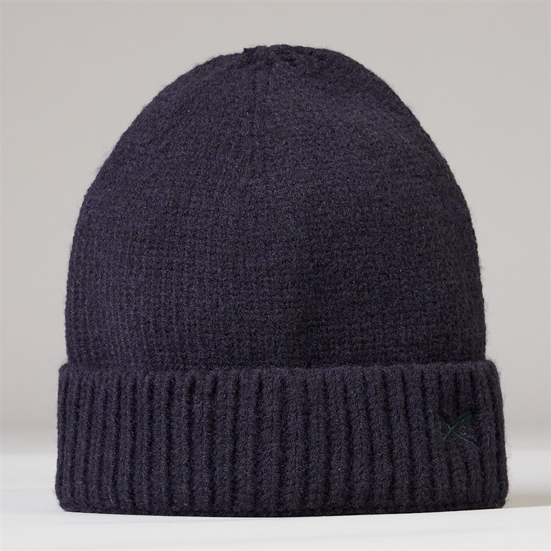 Crew Clothing Mens Beanie Charcoal Marl