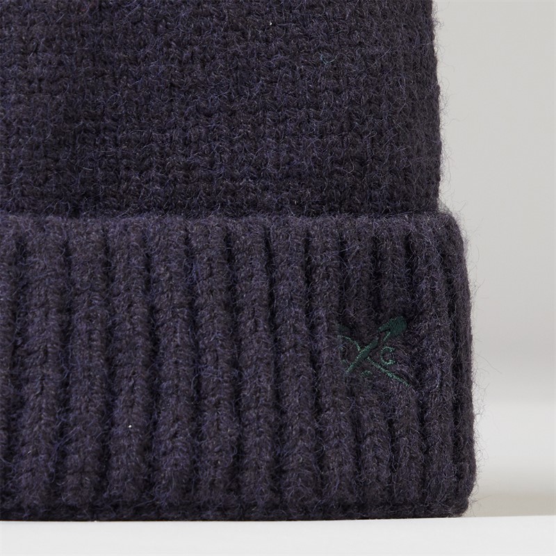 Crew Clothing Mens Beanie Charcoal Marl