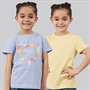 Crew Clothing Girls Two Pack T-Shirts Blue Heron/Mellow Yellow Blue Heron + Mellow Yellow