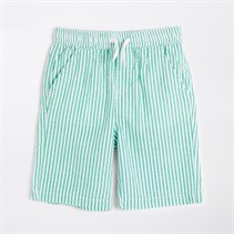 Crew Clothing Boys Searsucker Stripe Shorts Jelly Bean/Snow White Jelly Bean + Snow White