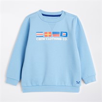 Crew Clothing Boys Emb Crew Sweatshirt Little Boy Blue