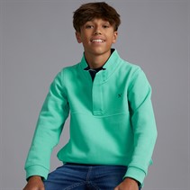 Crew Clothing Boys Padstow Sweatshirt Turquoise