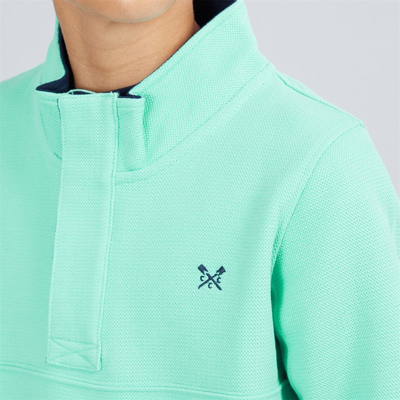 Crew Clothing Boys Padstow Sweatshirt Turquoise