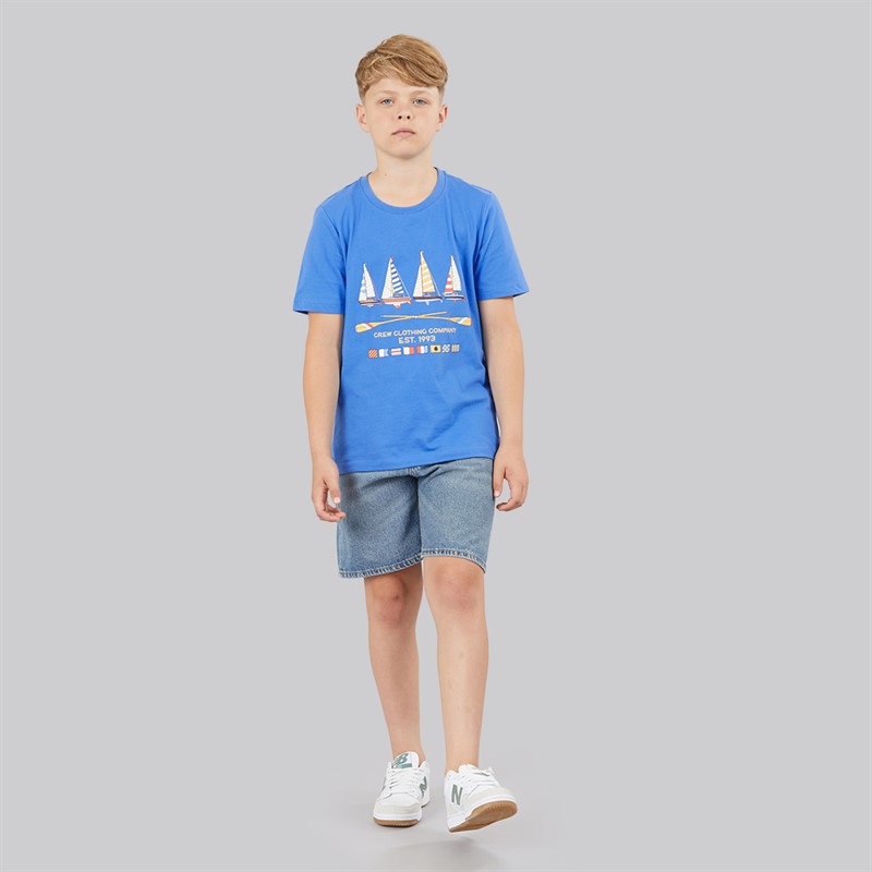 Crew Clothing Boys T-Shirt Cobalt