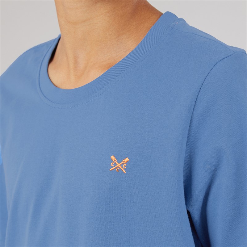 Crew Clothing Boys Two Pack T-Shirts Coral/Blue Coralblue