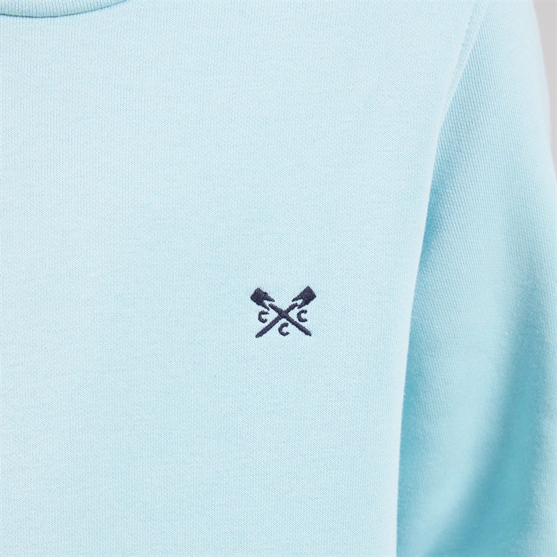 Crew Clothing Boys Cross Oars Hoodie Light Blue Lightblue