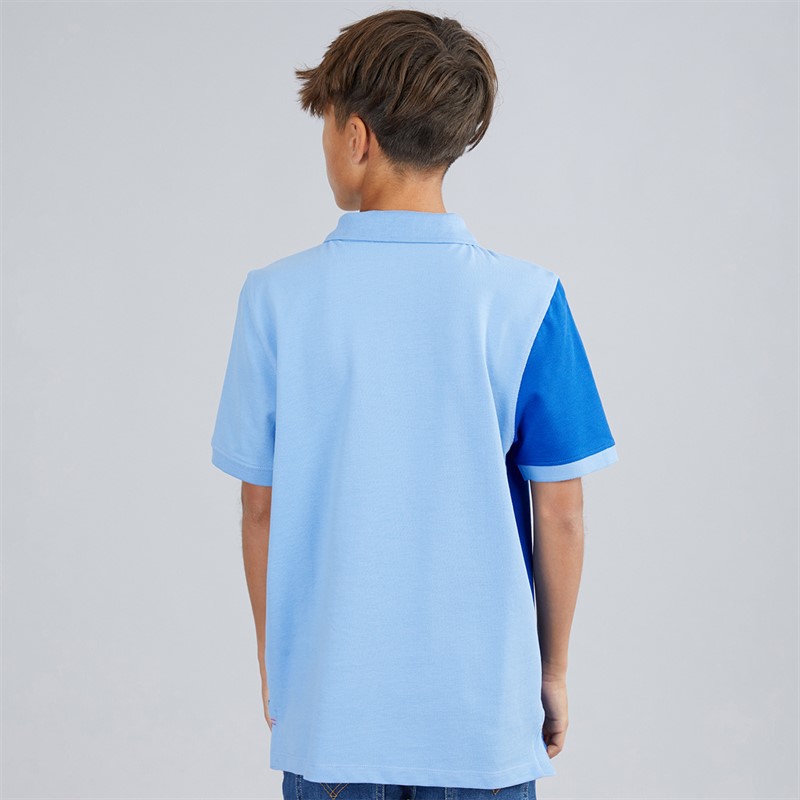 Crew Clothing Boys Polo Shirt Blue Multi Bluemulti