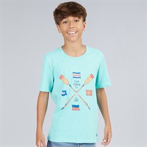 Crew Clothing Boys T-Shirt Blue Flag Blueflag