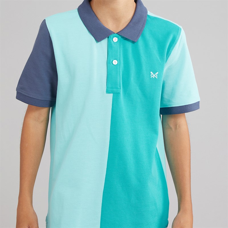 Crew Clothing Boys Polo Shirt Turq