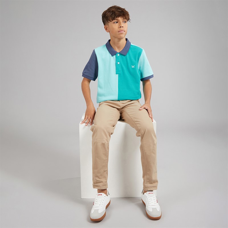 Crew Clothing Boys Polo Shirt Turq
