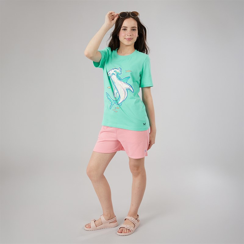 Crew Clothing Boys T-Shirt Aqua