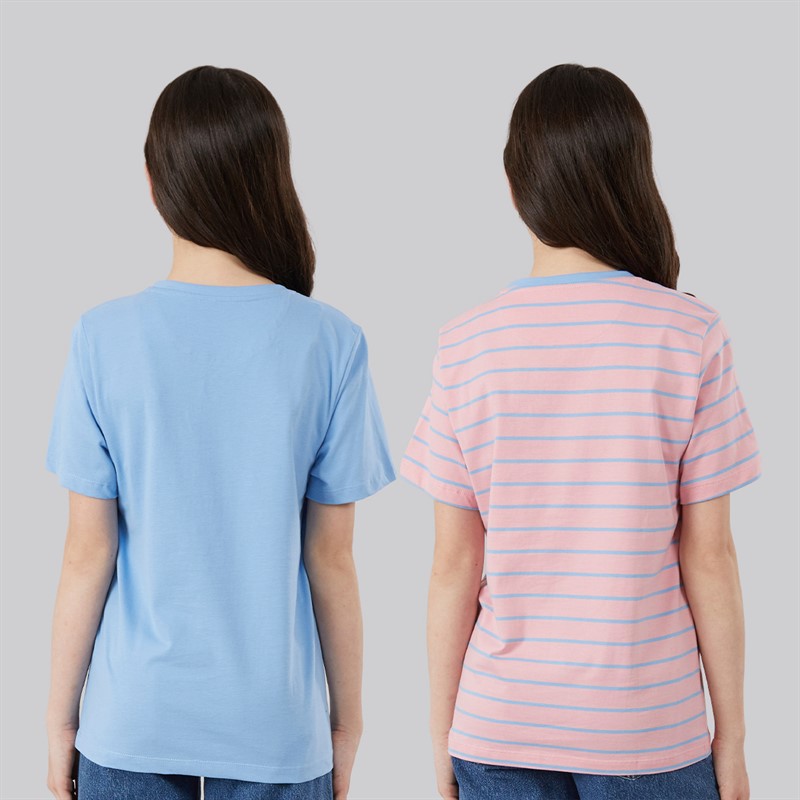 Crew Clothing Girls Two Pack T-Shirts Pink/Multi Pinkmulti