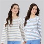 Crew Clothing Girls Two Pack Long Sleeve T-Shirts White/Multi Whitemult