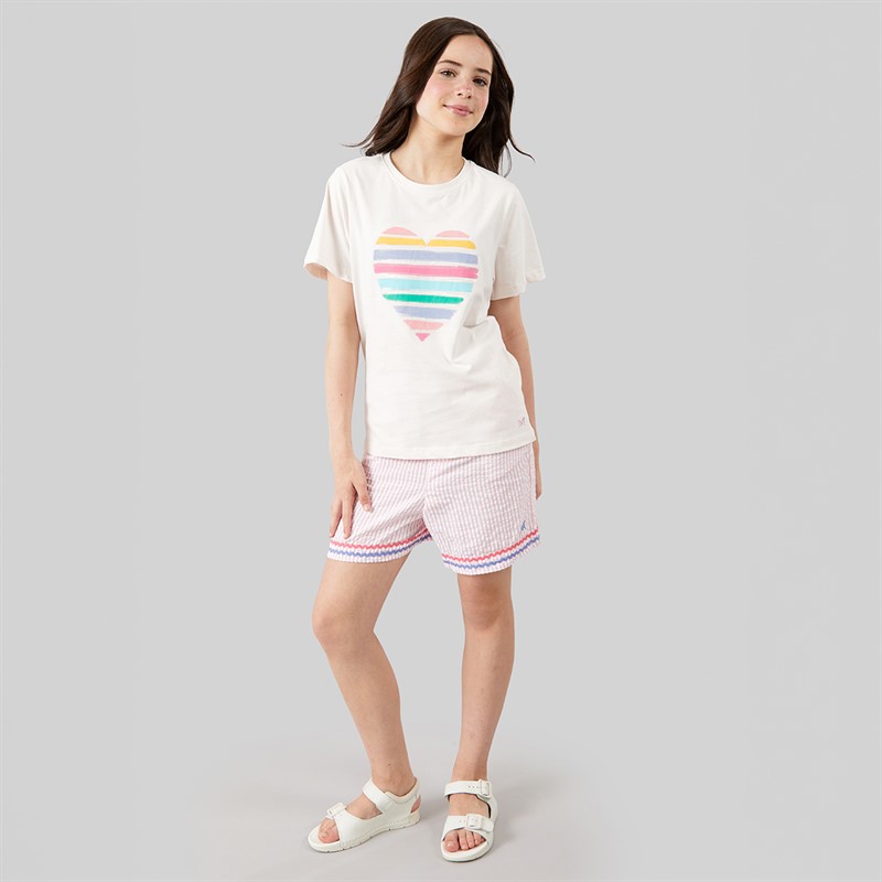 Crew Clothing Girls T-Shirt Light Pink Lightpink