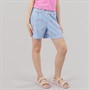 Crew Clothing Girls Paperbag Shorts Blue