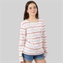 Crew Clothing Girls Brenton Long Sleeve T-Shirt White/Multi Whitemult