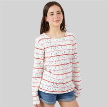 Crew Clothing Girls Brenton Long Sleeve T-Shirt White/Multi Whitemult