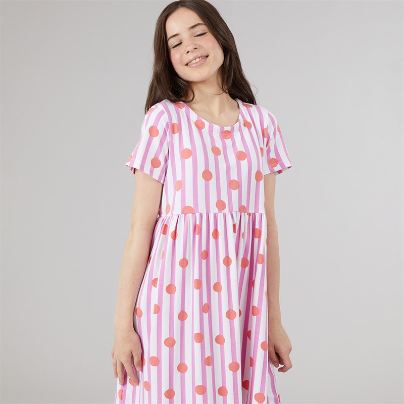 Crew Clothing Girls Everday Dress Coral