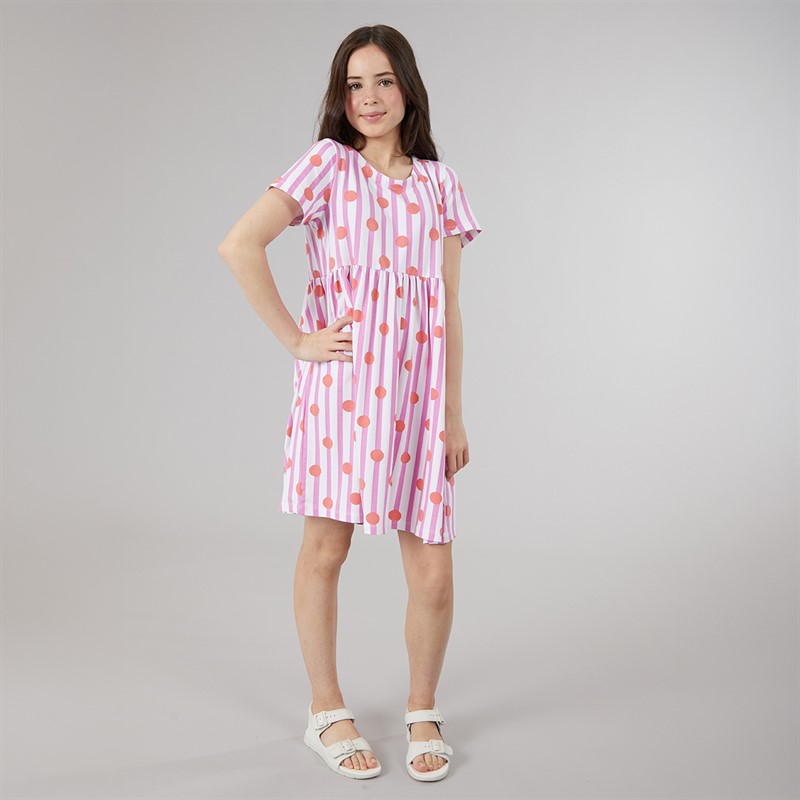 Crew Clothing Girls Everday Dress Coral