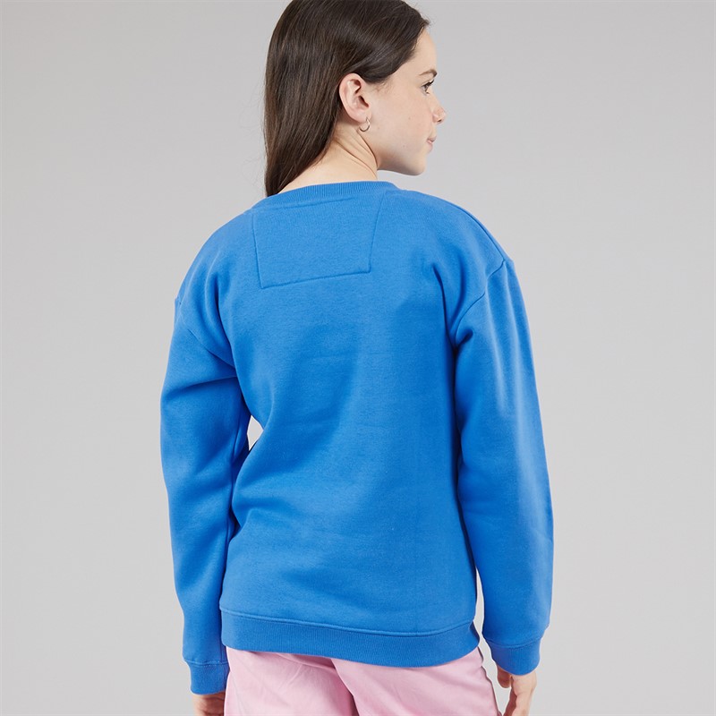 Crew Clothing Girls Sweatshirt Blue