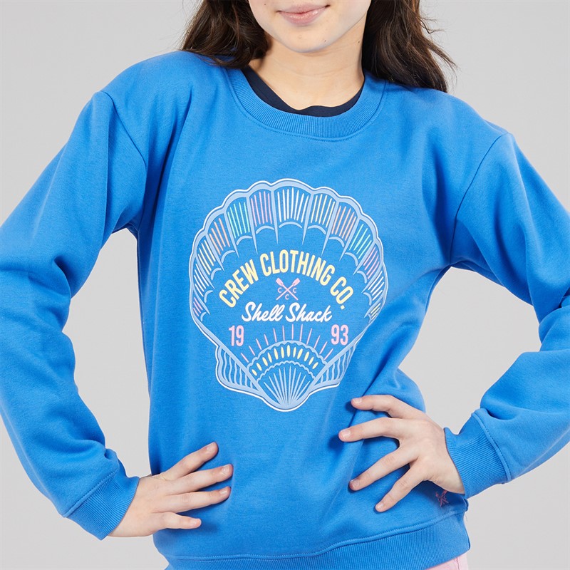 Crew Clothing Girls Sweatshirt Blue