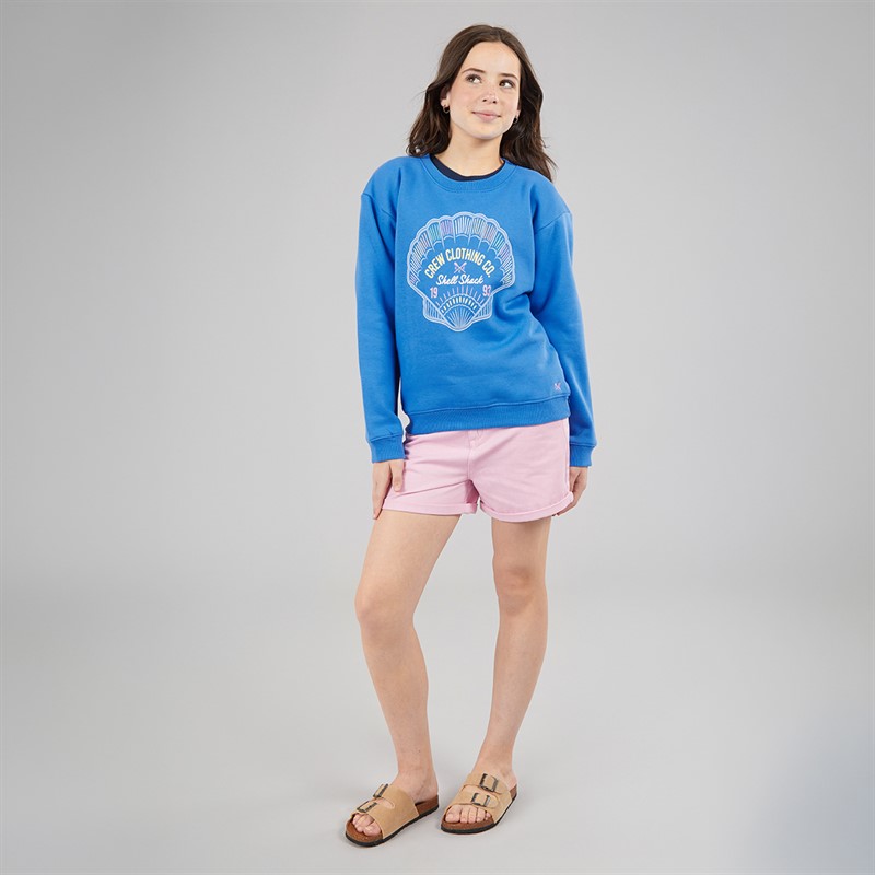 Crew Clothing Girls Sweatshirt Blue