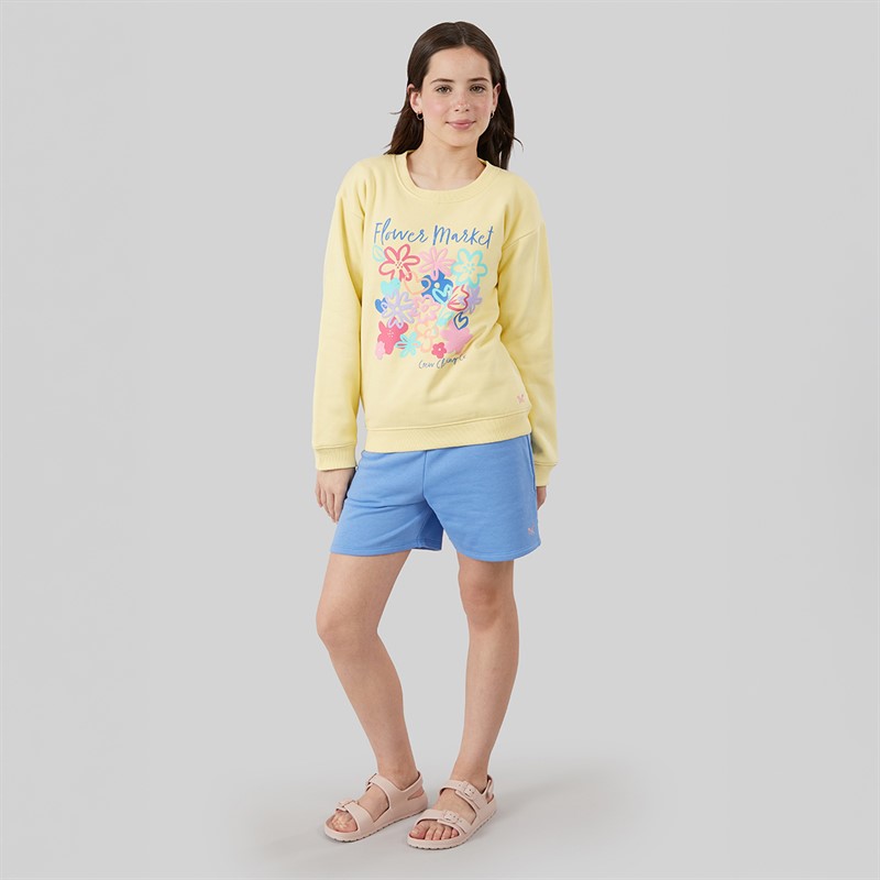 Crew Clothing Girls Sweatshirt Yellow