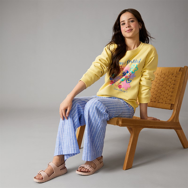 Crew Clothing Girls Sweatshirt Yellow