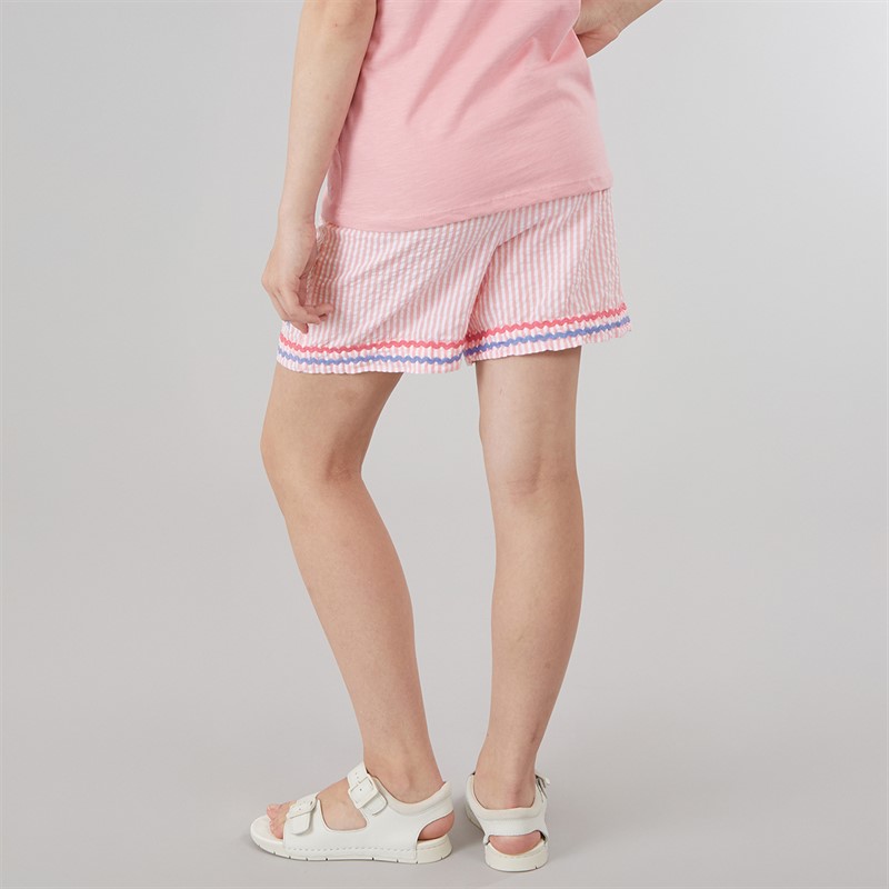 Crew Clothing Girls Paperbag Shorts Light Pink Ltpink