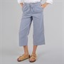 Crew Clothing Womens Crew Wide Leg Trousers Blue Indigo Gingham