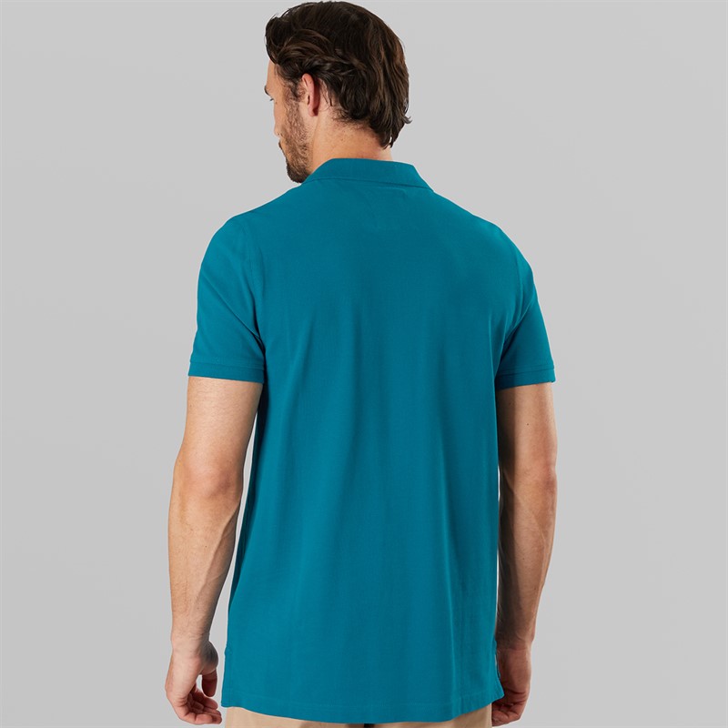 Crew Clothing Mens Melbury Solid Polo Shirt Moroccan Blue