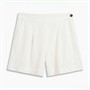 Crew Clothing Womens Wide Leg Shorts White Linen Whtlinen