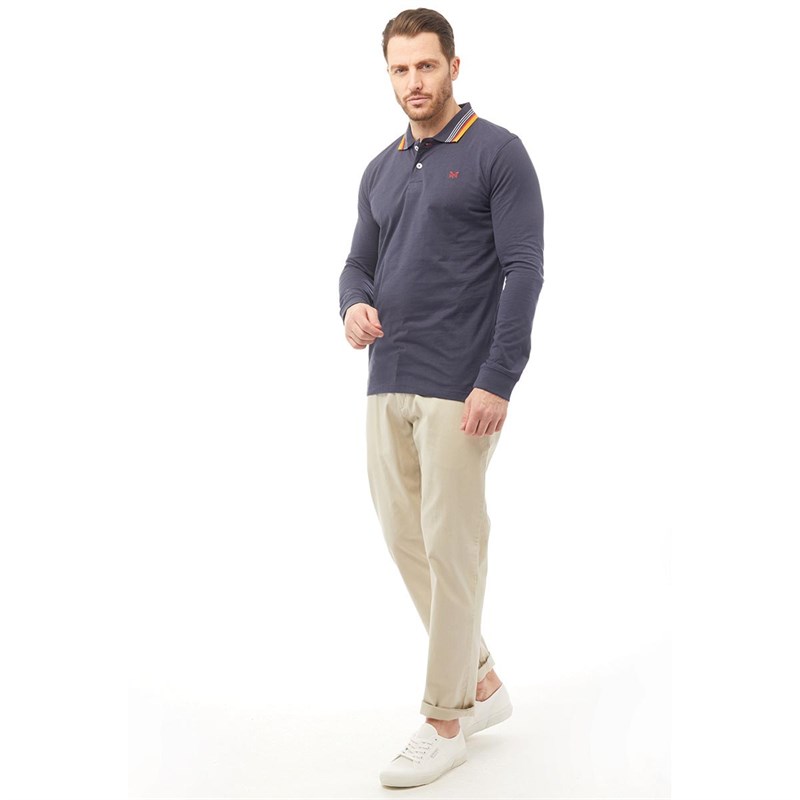 crew clothing long sleeve polo
