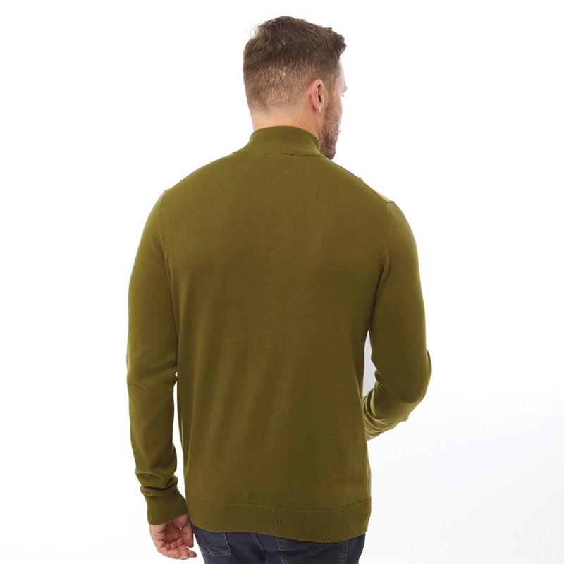 Crew Clothing Herrer Strik Olivengrøn