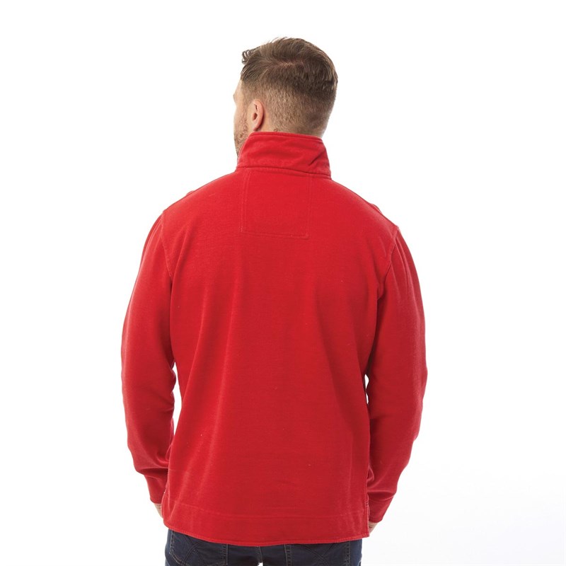 Crew Clothing Herrer Sweatshirt Rød