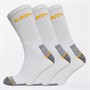 Caterpillar Mens Three Pack Workwear Socks White