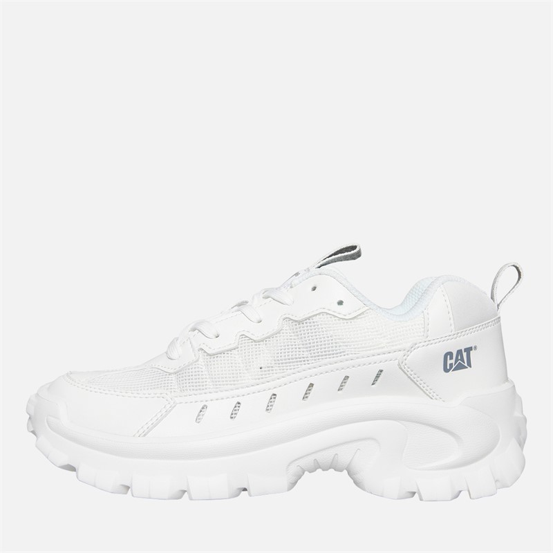 Caterpillar Mens Intruder Lite Vent Shoes Bright White - Size 9