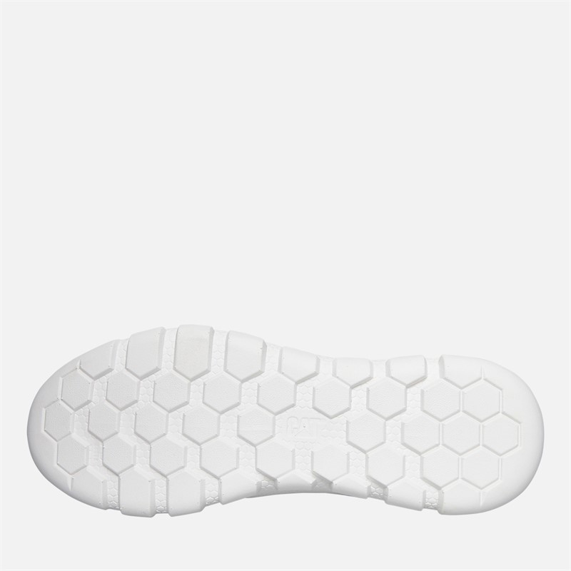 Caterpillar Mens Hex Lite Vent Shoes Bright White
